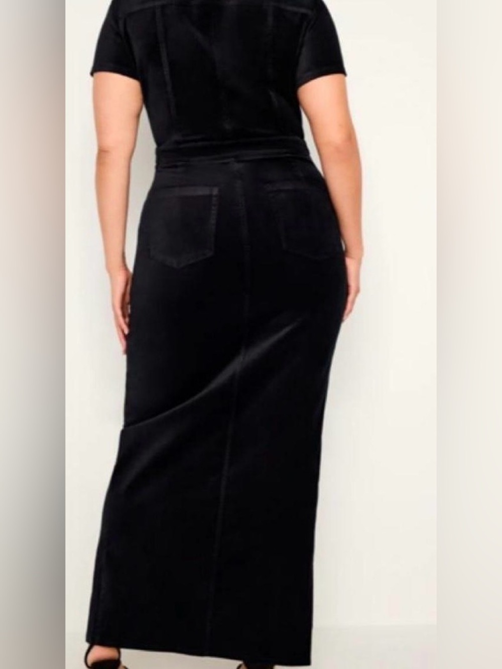Good American Fit for Success Velvet Black Dress Size XL NWT - Picture 2 of 4